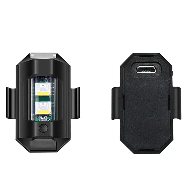 Car Motorcycle Bike Modification Drone LED Flashing Light Wired Charging Lamp Can Control The Vibration Flash DIY Accessories